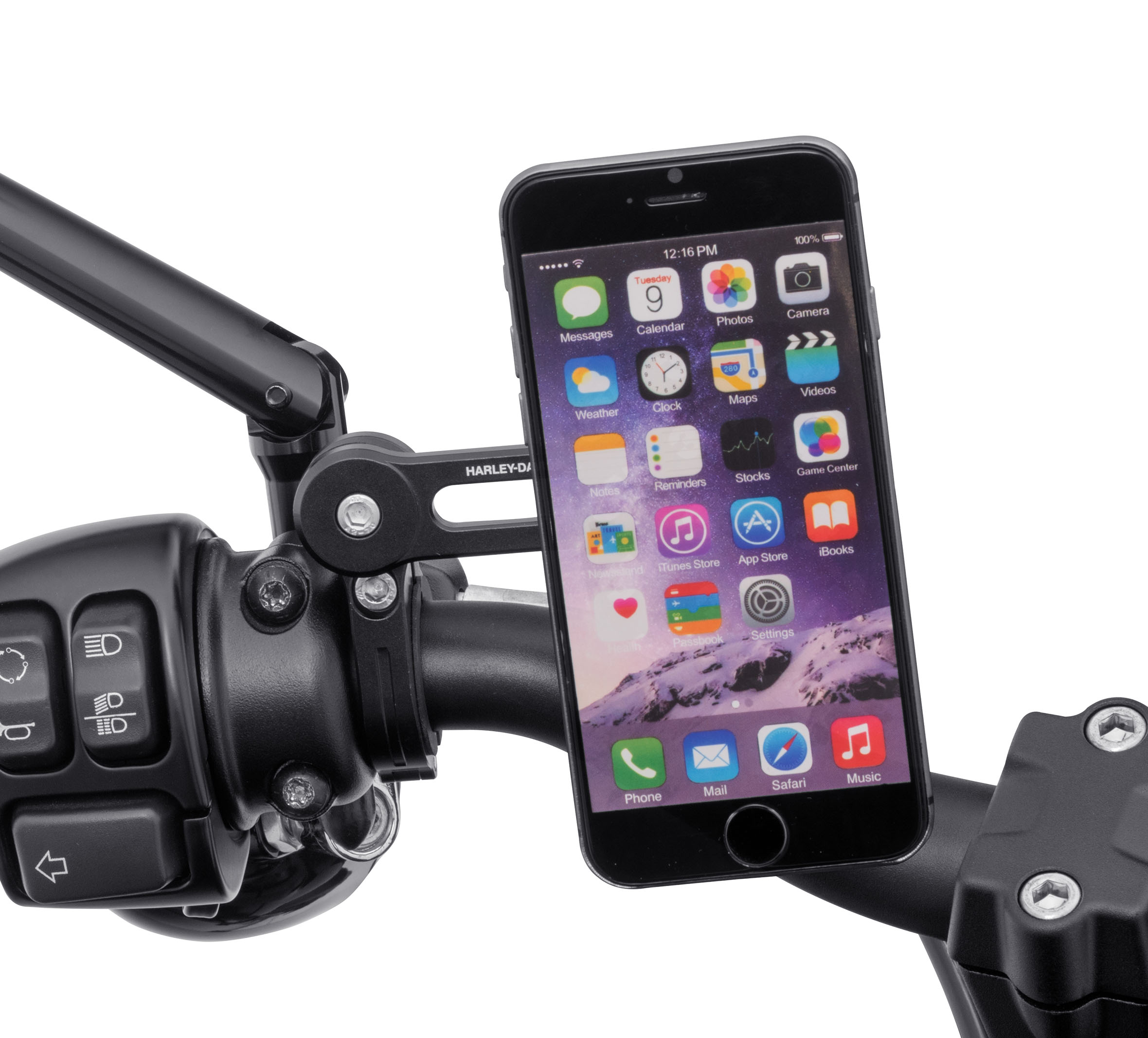 For Harley Davidson Sportster Handlebar Mobile Cell Phone Holder Mounting Kit